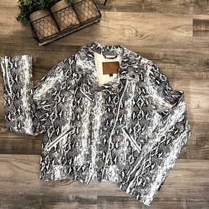 Snake Skin Print Jacket